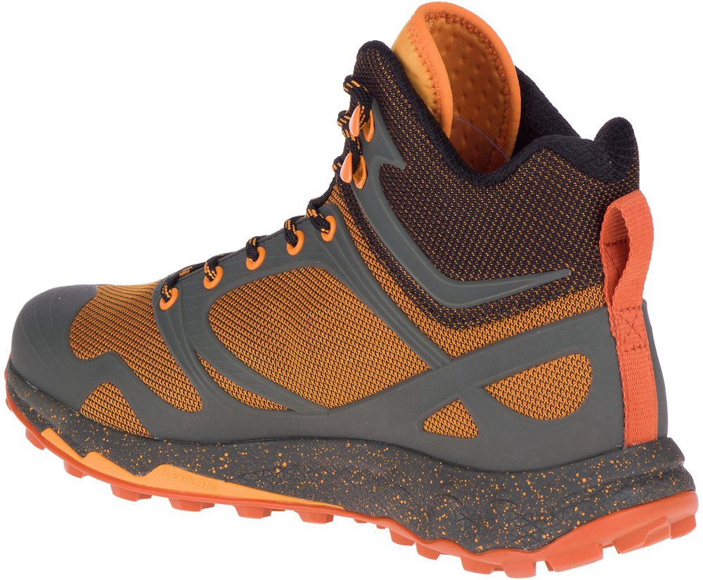Botas Homem - Merrell Altalight Knit Mid - Laranja - AFL456790